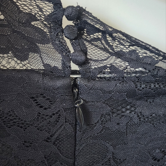 Torrid Special Occasion Black Lace Off Shoulder Gown - Picture 6 of 7